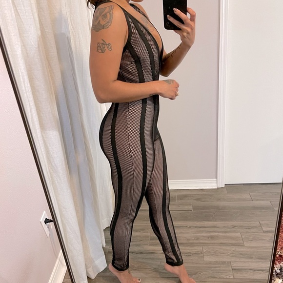 Revolve Superdown mesh pant jumpsuit - Picture 3 of 11